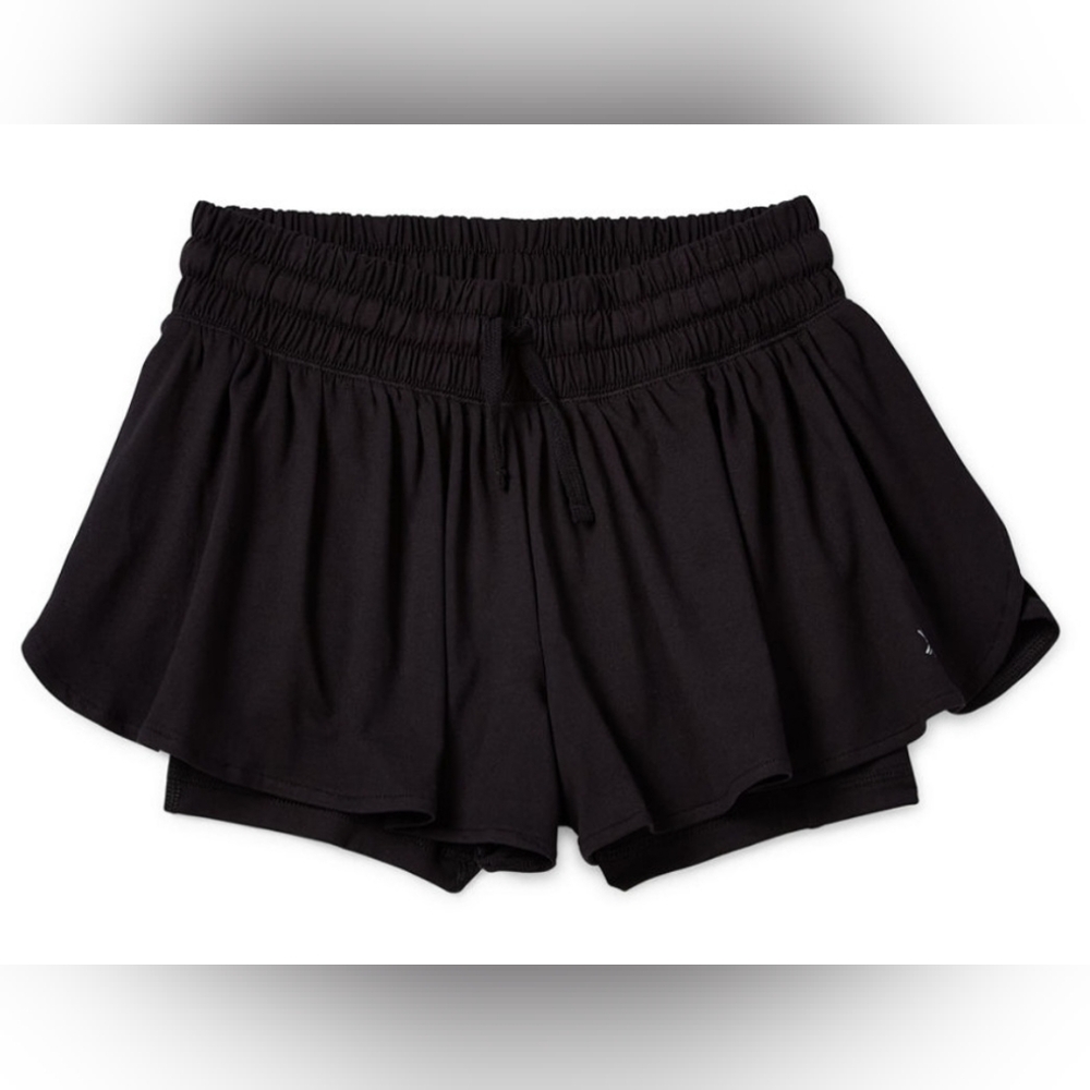 Xersion Big Kids Girls Plus Mid Rise Pull-On Short, Size 3XL, Black